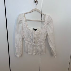 White J. Crew cinch top